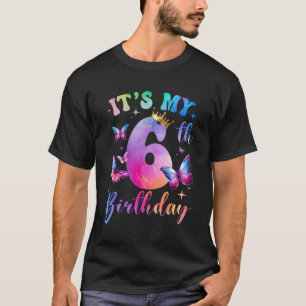 Meine 6. Geburtstagsfeier "Girls Butterfly" 6 T-Shirt