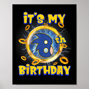 Meine 8. Geburtstagsjunge Familie passt zu Party F Poster