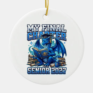 Meine Abschlussklasse 2027 Drache, Senior 2027 Keramik Ornament