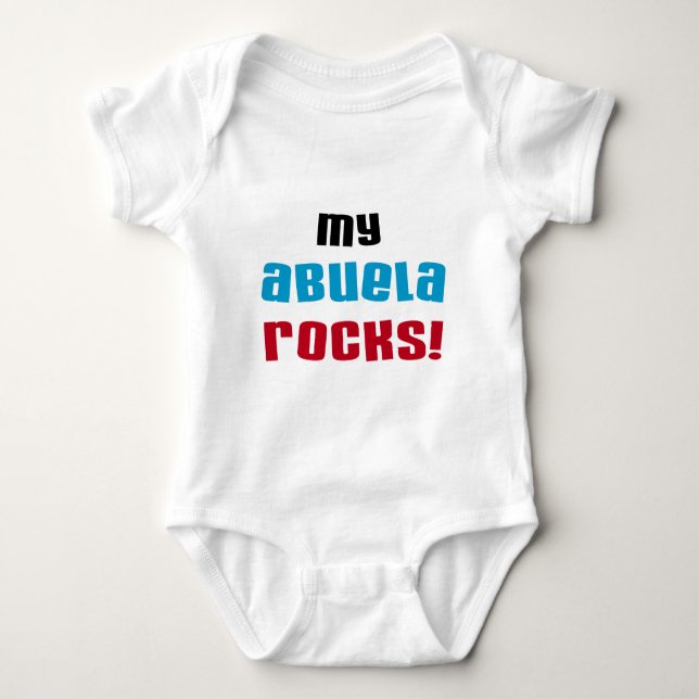 Meine Abuela Rocks T - Shirt und Geschenke (Vorderseite)