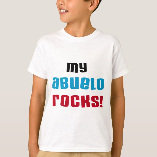 Meine Abuelo Rocks T - Shirt und Geschenke (Vorderseite)