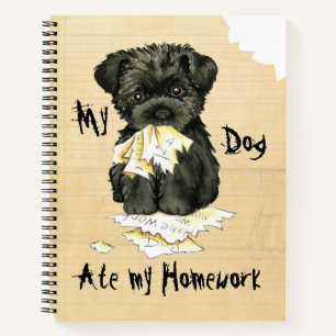 Meine Affenpinscher Ate Meine Hausaufgaben Notizbuch