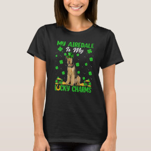 Meine Airedale ist mein Glück Charms Airedale Dog  T-Shirt