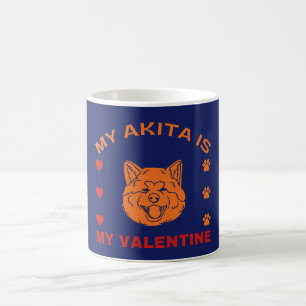 Meine Akita ist mein Valentine Funny Valentine Zit Kaffeetasse