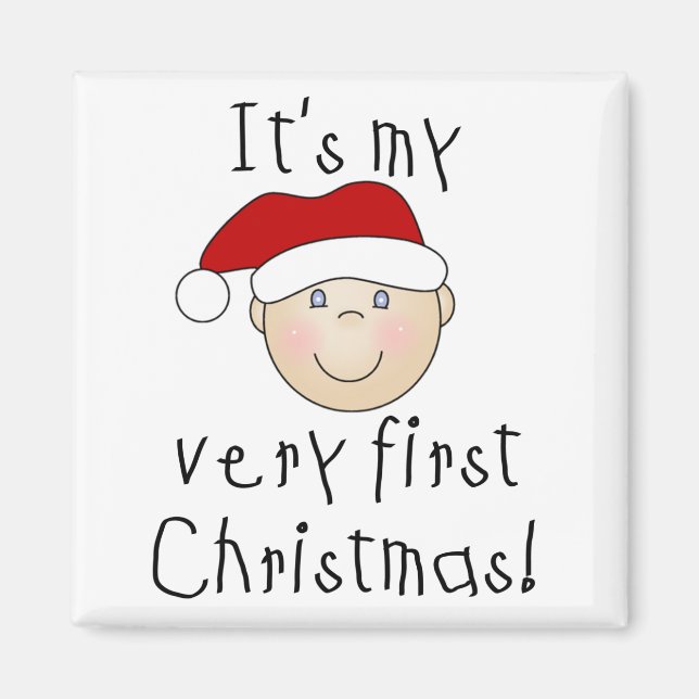 Meine allerersten Weihnachtsgeschenke und -geschen Magnet (Vorne)