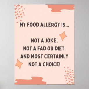 Meine Allergie ist kein Witz Poster