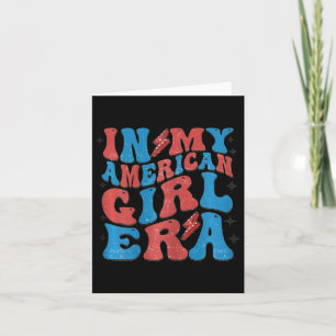 Meine amerikanische Mädchen Era Retro 4. Juli vier Karte