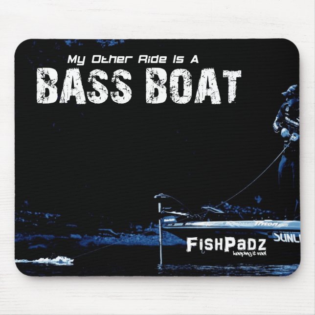 Meine andere Fahrt ist ein Bass-Boot Mousepad (Vorne)
