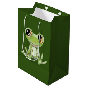 Meine andere Green Frosch Friend Medium Geschenkta Mittlere Geschenktüte