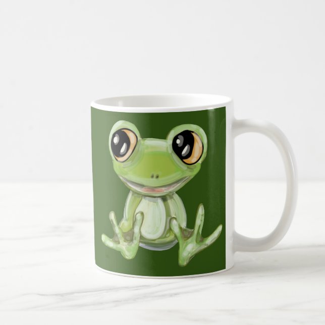 Meine andere grüne Froschfreundin-Tasse Kaffeetasse (Rechts)