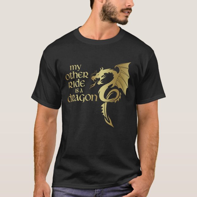Meine andere Reise ist eine Drache mittelalterlich T-Shirt (Vorderseite)