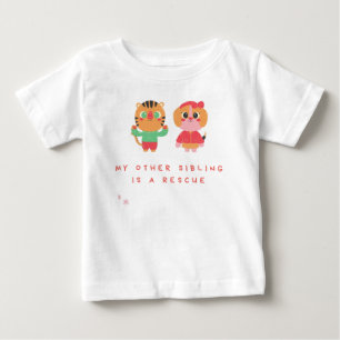 Meine anderen Geschwister sind eine Rettung Baby T-shirt