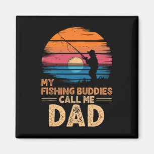 Meine Angelbuddies nennen mich Vater Retro Vintag Magnet