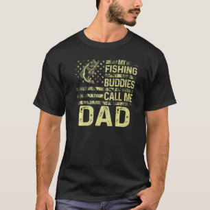 Meine Angelkollegen nennen mich Papa Patriotisch T-Shirt