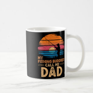 Meine Angelkumpels nennen mich Papa Retro Vintage Kaffeetasse