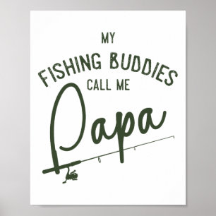 Meine Angelkumpels nennen mich Papa Vatertagsgesch Poster