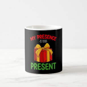 Meine Anwesenheit ist Ihr Geschenk Familienweihnac Kaffeetasse