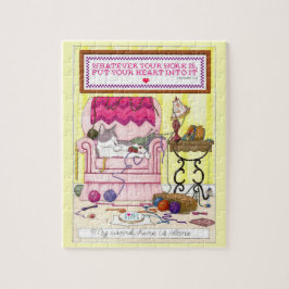 Meine Arbeit hier ist erfolgtes Puzzlespiel Puzzle