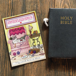 Meine Arbeit hier ist fertig Pastor Wertungskarte Dankeskarte