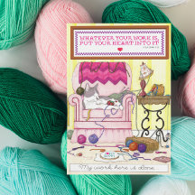 Meine Arbeit hier ist Geburtskarte gemacht