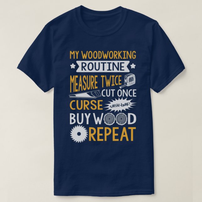 Meine Arbeitsroutine T-Shirt (Design vorne)