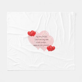 Meine Arme sind voll Fleecedecke