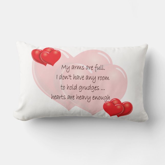 Meine Arme sind voll Lendenkissen (Vorderseite)