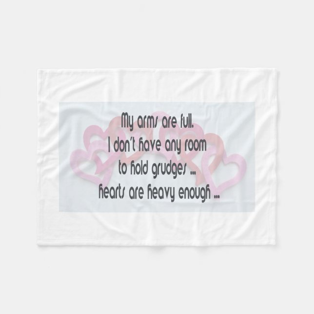 Meine Arme sind voller Fleecebanket Fleecedecke (Vorderseite (Horizontal))