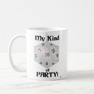 Meine Art Party Epic Dice Role Player Gamer Kaffeetasse