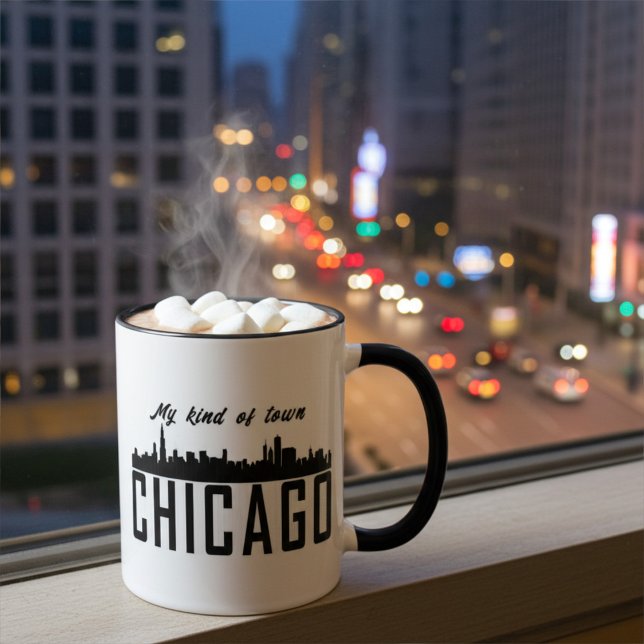Meine Art Stadt Chicago City Skyline, Personalisie Tasse (Von Creator hochgeladen)