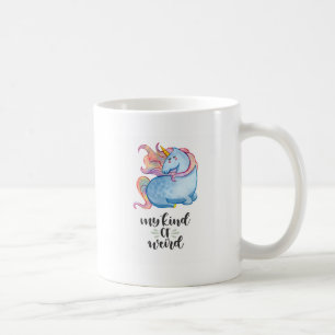 Meine Art verrücktes blaues Einhorn Tasse