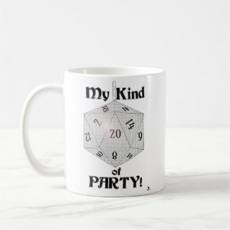 Meine Art von Party Epic Dice Role Player Gamer Kaffeetasse