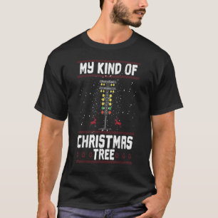 Meine Art von Weihnachtsbaum ziehen rasend lustige T-Shirt