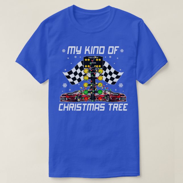 Meine Art Weihnachtsbaum zieht Racing Light Racer T-Shirt (Design vorne)