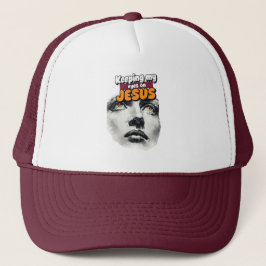 Meine Augen auf JESUS gerichtet - Christlich Truckerkappe