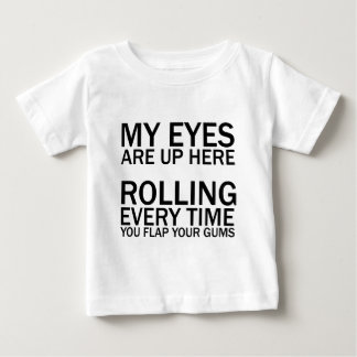 MEINE AUGEN SIND HIER... JEDERZEIT, WENN SIE FLAP  BABY T-SHIRT