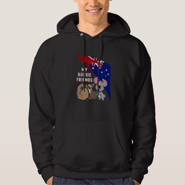 Meine Aussie Friends Sugar Glider Koala Platypus A Hoodie (Vorderseite)