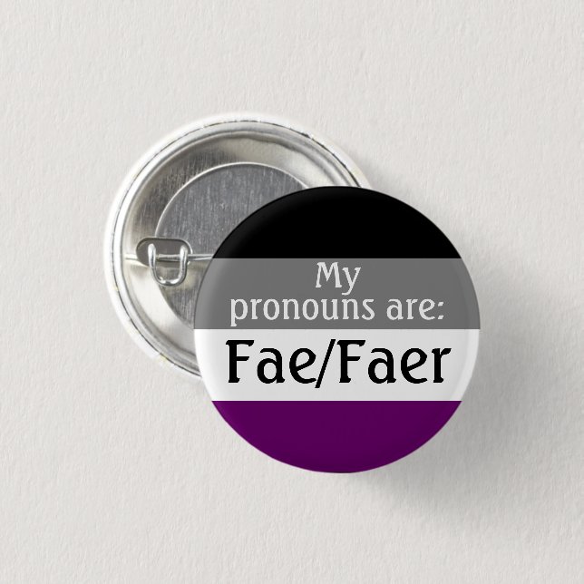 Meine Aussprache lautet: Fee/Vater - asexual/ace-F Button (Vorne & Hinten)