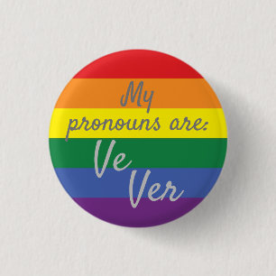 Meine Aussprache lautet: Ve Ver - Regenbogenflagge Button