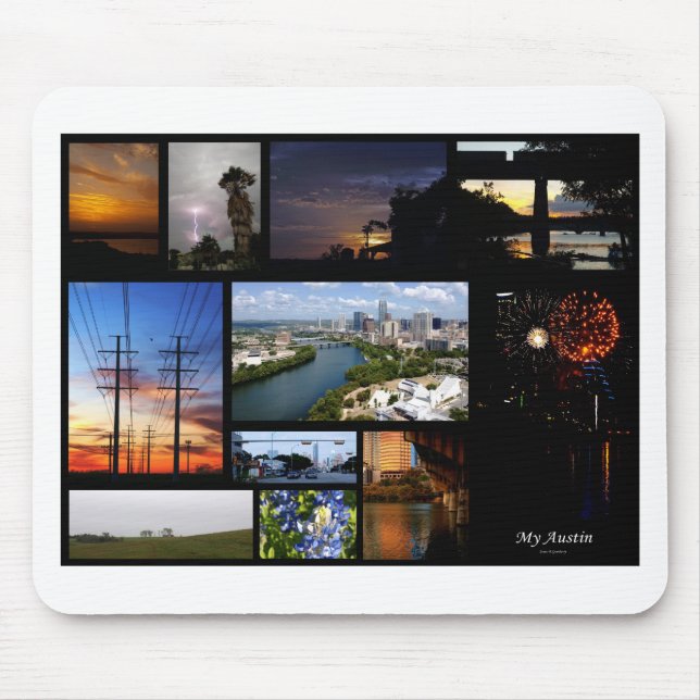 Meine Austin-Collage durch James R Granberry Mousepad (Vorne)