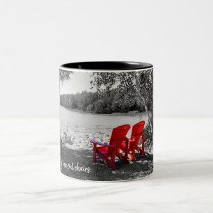 Meine Auszeit läuft... Zweifarbige Tasse