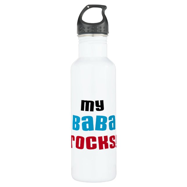 Meine Baba Rocks Edelstahlflasche (Vorderseite)