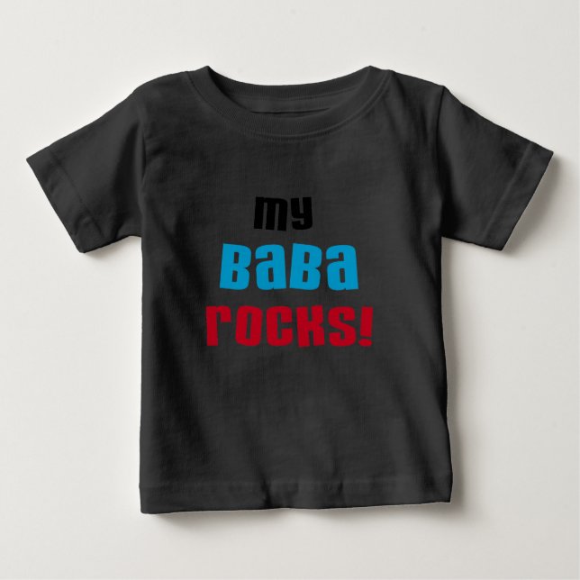 Meine Baba Rocks T - Shirt und Geschenke (Vorderseite)