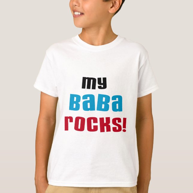 Meine Baba Rocks T - Shirt und Geschenke (Vorderseite)