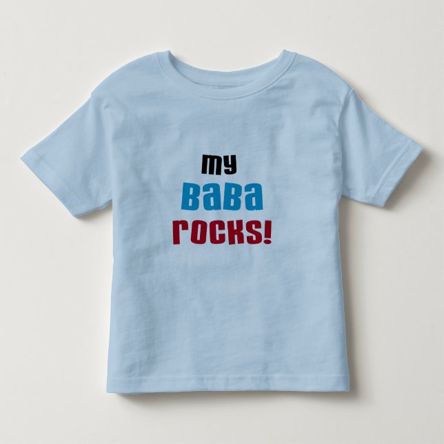 Meine Baba Rocks T - Shirt und Geschenke (Vorderseite)