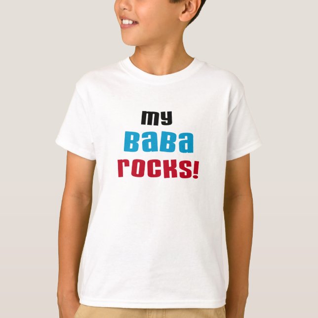 Meine Baba Rocks T - Shirt und Geschenke (Vorderseite)