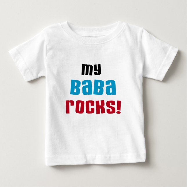 Meine Baba Rocks T - Shirt und Geschenke (Vorderseite)