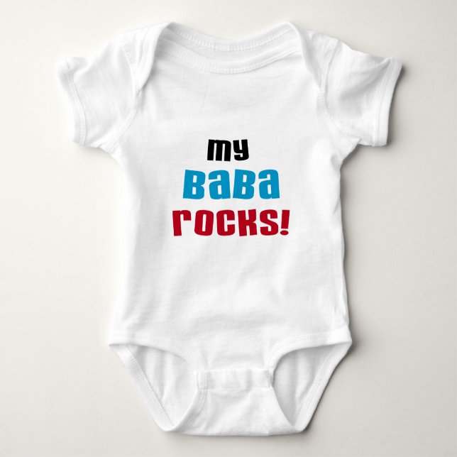Meine Baba Rocks T - Shirt und Geschenke (Vorderseite)