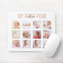 Meine Baby-Girl im ersten Lebensjahr 12 Foto-Colla
