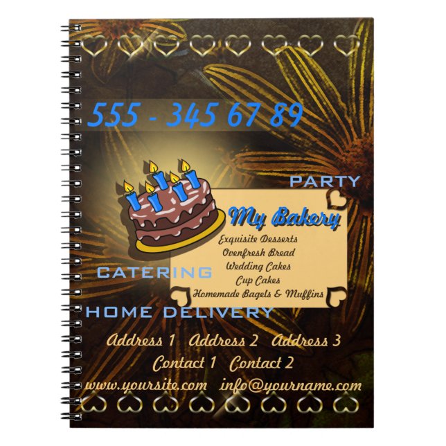 Meine Bäckerei - Notebook Notizblock (Vorderseite)